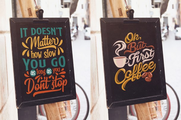 6 Vertical Signboard Mockups x6 (1820)